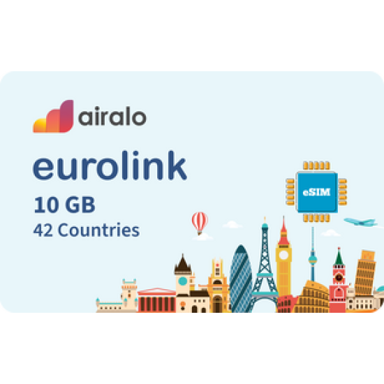 Airalo EU 10GB Data eSIM Airalo EU 10GB Data eSIM