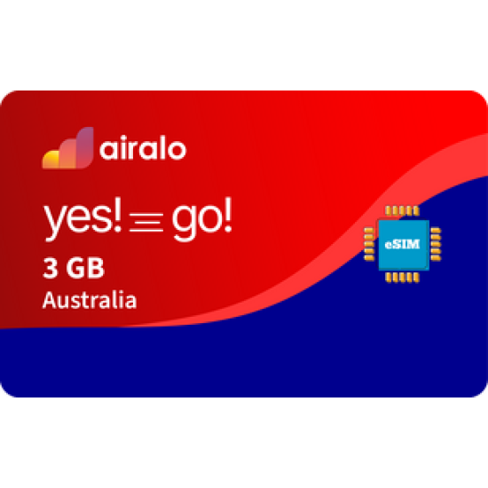 Airalo Australia 3GB Data eSIM Airalo Australia 3GB Data eSIM
