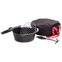 Charmate Camp Oven Kit (4.5 Quart Camp Oven, Lid Lifter, Gloves, Trivet & Carry Bag) Charmate Camp Oven Kit (4.5 Quart Camp Oven, Lid Lifter, Gloves, Trivet & Carry Bag)