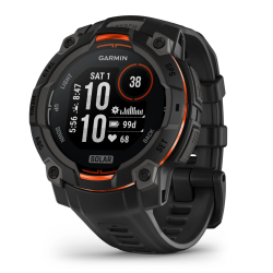 Garmin Instinct® 3 - 45mm Solar Black with Black Silicone Band Garmin Instinct® 3 - 45mm Solar Black with Black Silicone Band