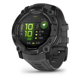 Garmin Instinct® 3 - 50mm AMOLED Black with Charcoal Silicone Band Garmin Instinct® 3 - 50mm AMOLED Black with Charcoal Silicone Band