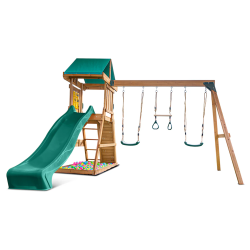 Lifespan Kids Birmingham Play Centre Set with 2.2m Green Slide Lifespan Kids Birmingham Play Centre Set with 2.2m Green Slide