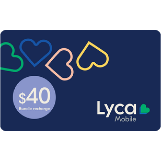 Lyca Mobile Recharge Bundle $40 Lyca Mobile Recharge Bundle $40